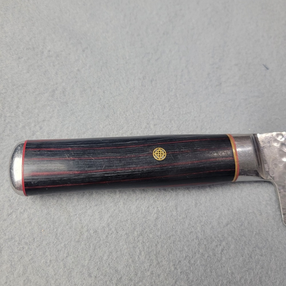 Discontinued Shun SG0706 Santoku Damascus Hammered Japanese Chef Knife Japan - Picture 10 of 14